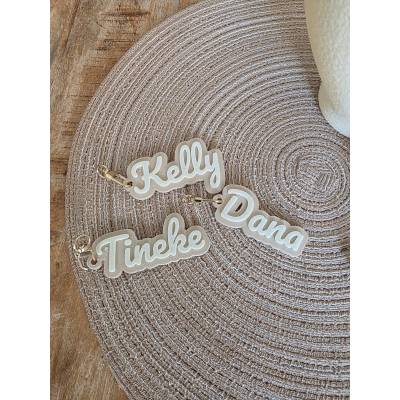 Gepersonaliseerde sleutelhanger naam 