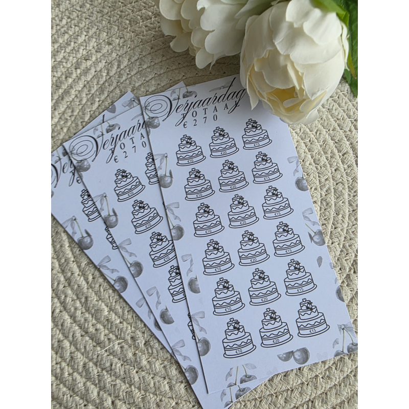 Cherry verjaardag challenge 270 euro 