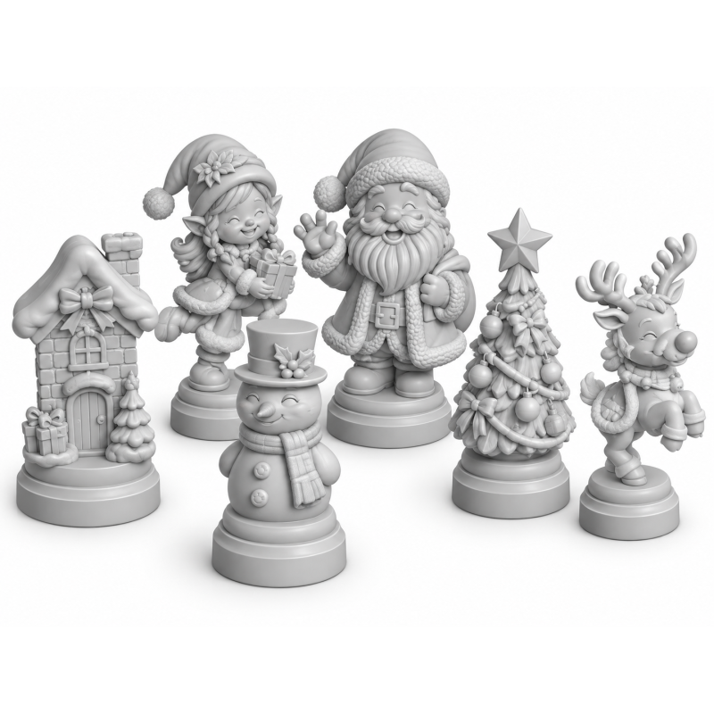 Schaakstukken kerst