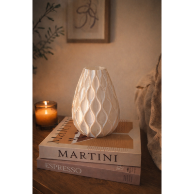 Vaas I parelmoer wit 