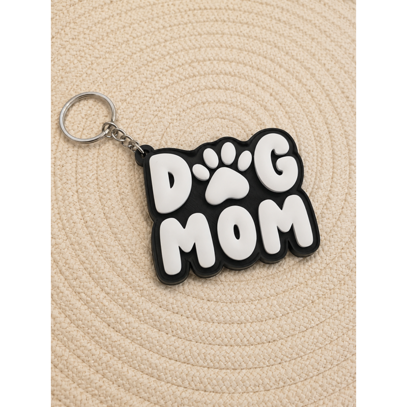 Dog mom sleutelhanger 