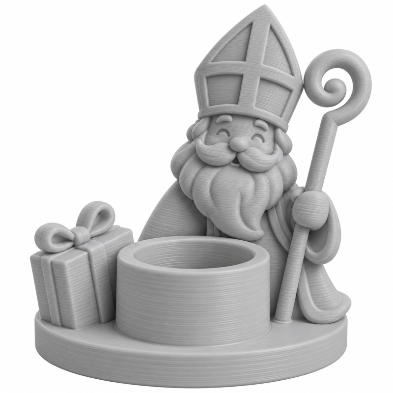 Sinterklaas stl bestandje waxinelichtje