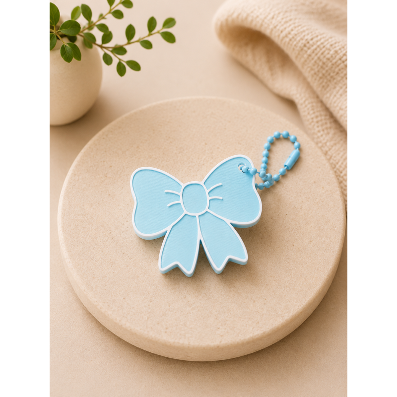 Bow pastel blauw opener 