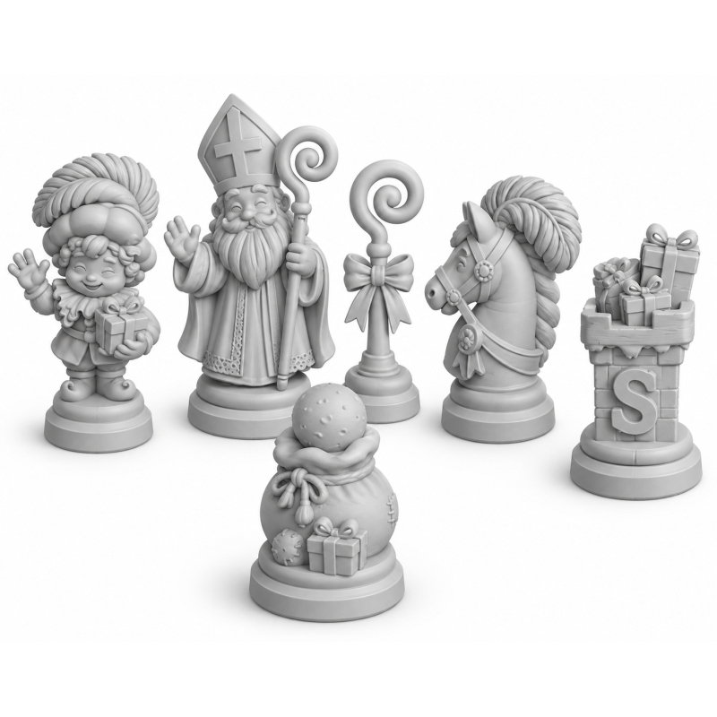 Schaakstukken sinterklaas 