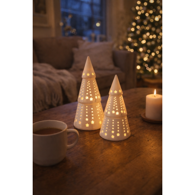 Kerstboompjes set van 2 