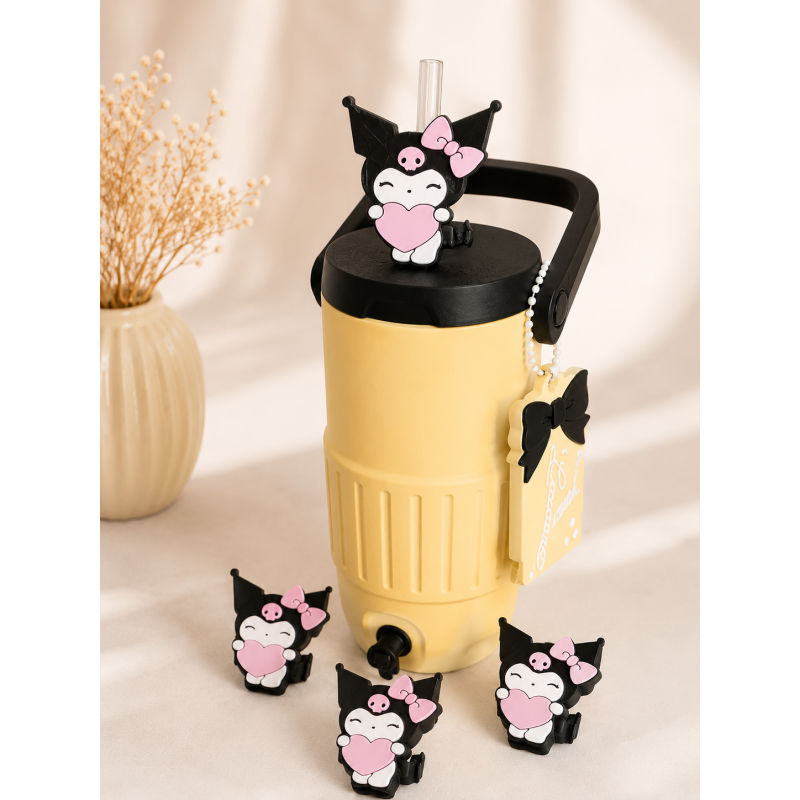 Kuromi straw topper 