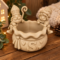 Sinterklaas en piet pepernoot bakje 
