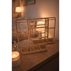 Sieraden houder beige